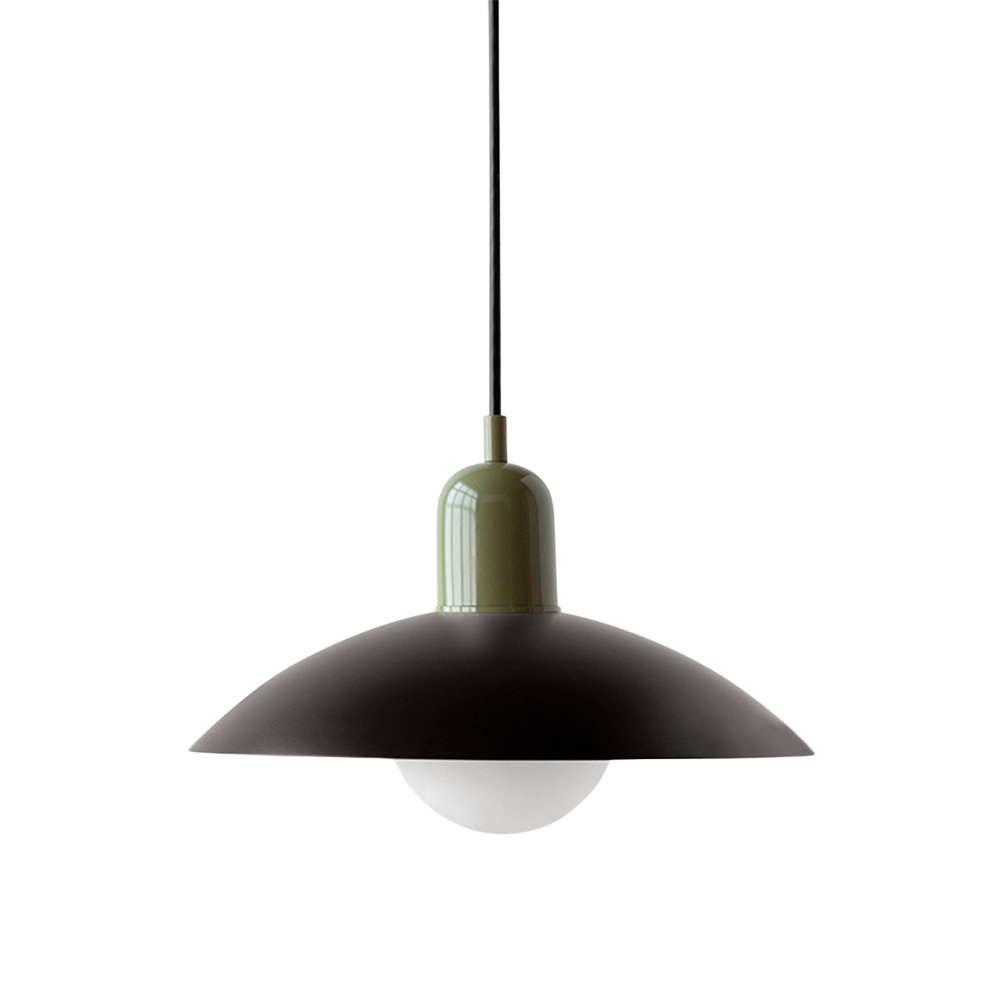 Scandinavian Dome Pendant Lamp – Black