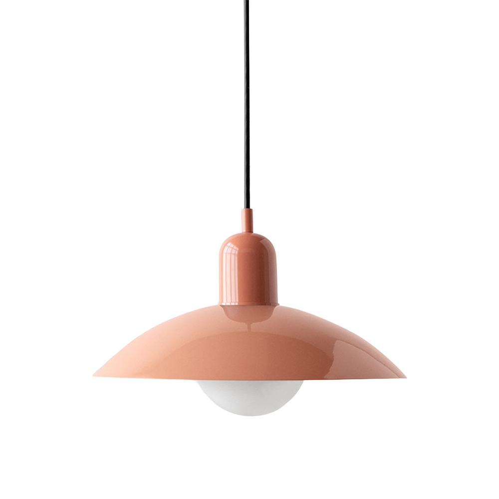Scandinavian Dome Pendant Lamp – Pink