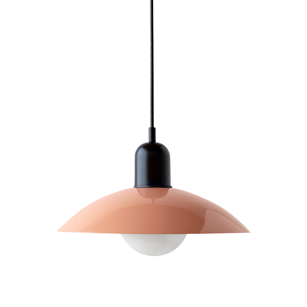 Scandinavian Dome Pendant Lamp – Pink