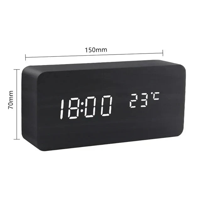 WoodWatch LED Smart Alarm Clock