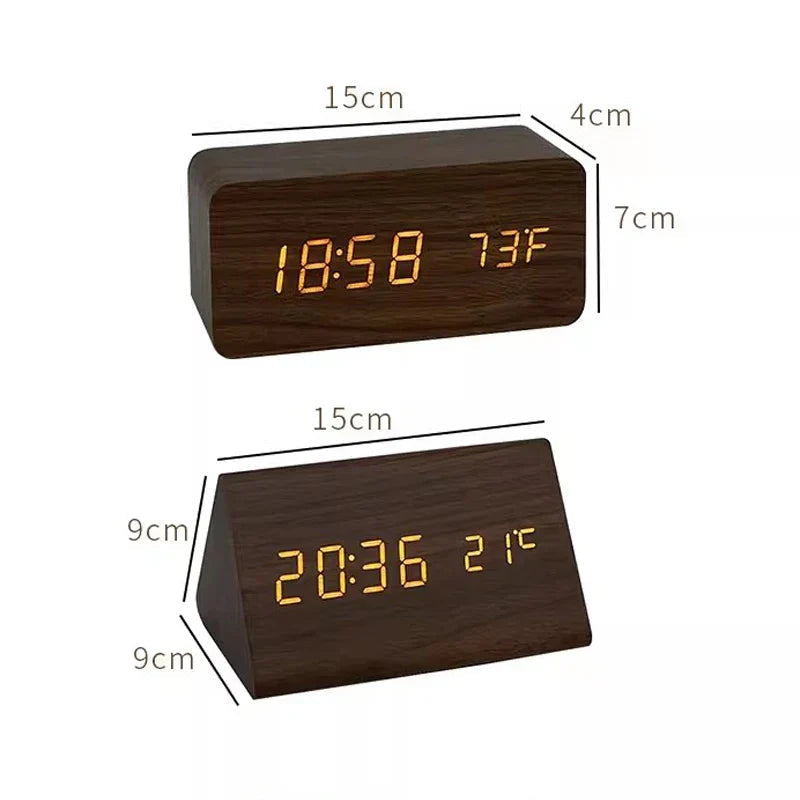 WoodWatch LED Smart Alarm Clock