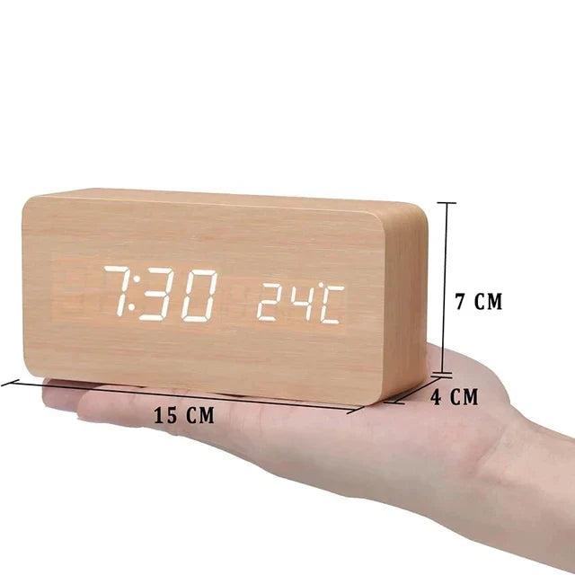 WoodWatch LED Smart Alarm Clock