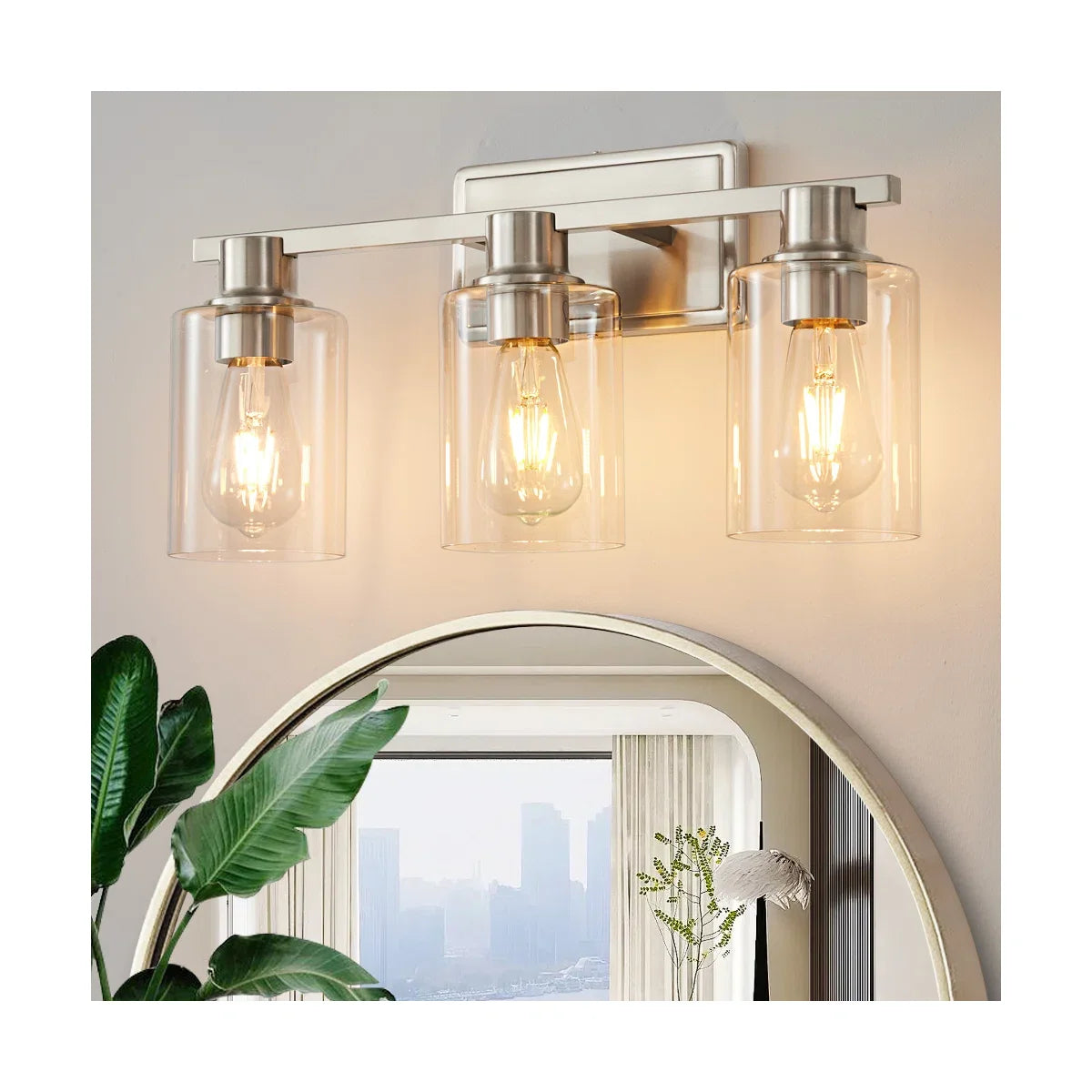 Three-Light Bathroom Mirror Light – Main product image