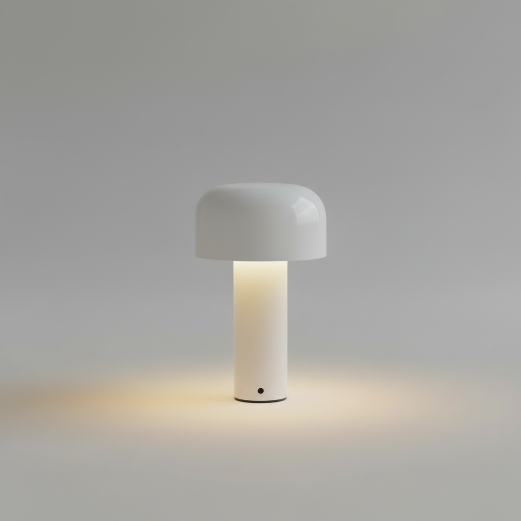 Cordless Mushroom Table Lamp – Cordless Mushroom Table Lamp – White