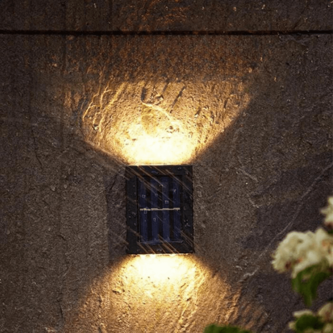 Outdoor Solar LED Wall Sconces – 8.9 × 8.4 × 31.2 cm (3.50" × 3.31" × 12.28")