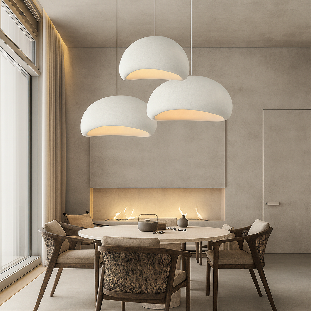 Wabi Sabi Style Dome Pendant Lamp – product view