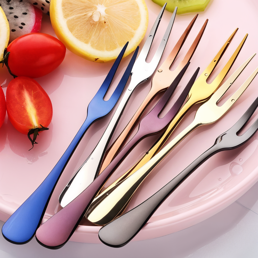 Stainless Steel Fruit Fork Set – Product view 2