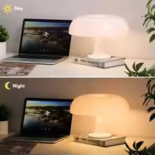 White Mushroom Table Lamp – Product view 3