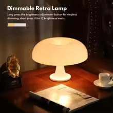 White Mushroom Table Lamp – Product view 2