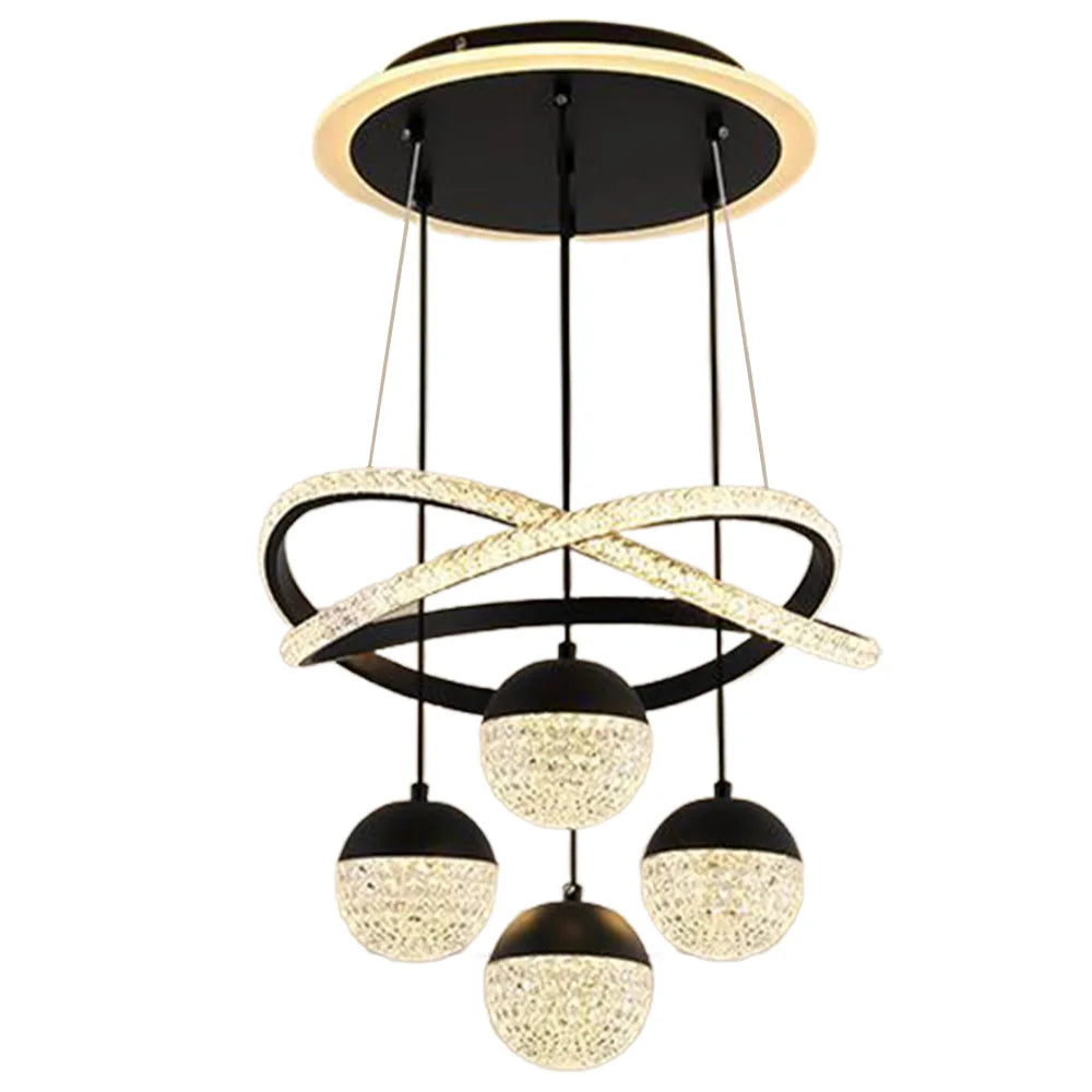 Four-Light Crystal Pendant