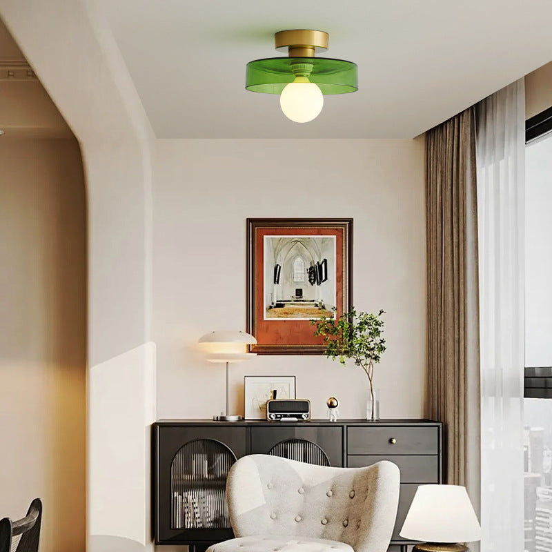 French Bauhaus Ceiling Lamp