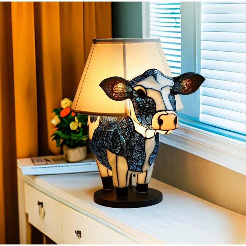 Stained Glass Animal Lamp