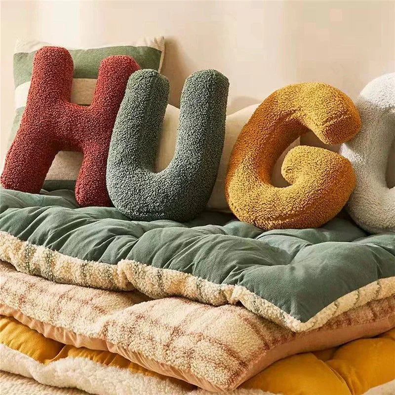 Alphabet Velvet Cushion – Product view 2