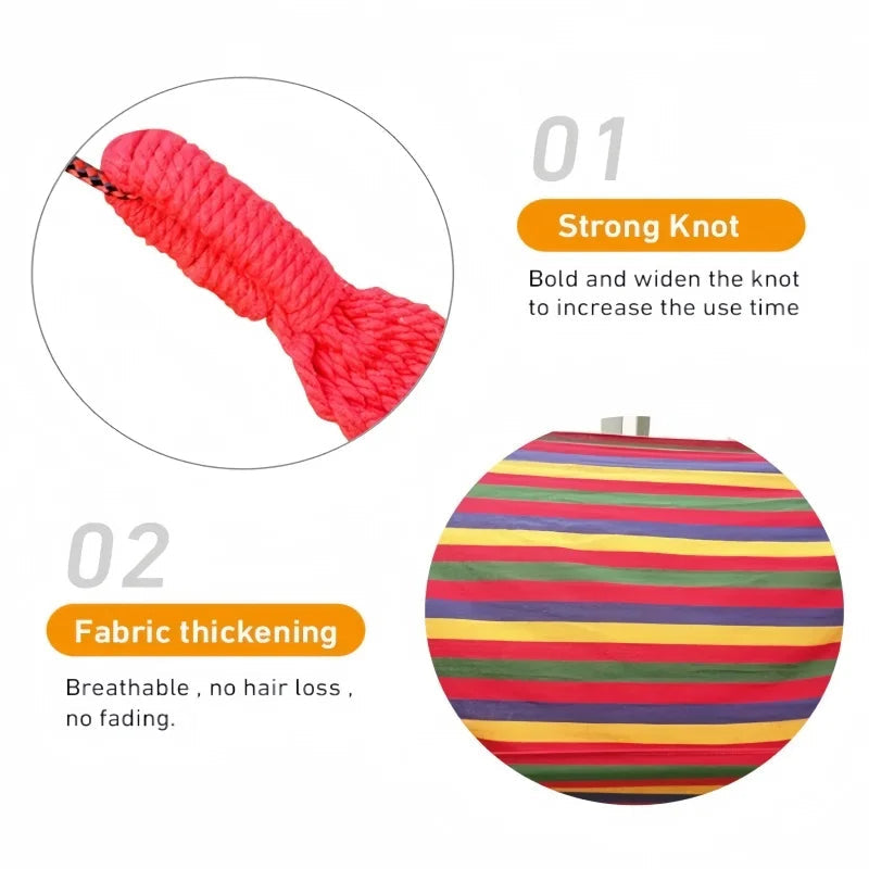 Striped Canvas Hammock