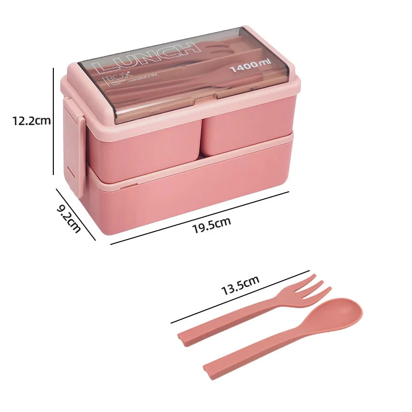 Double Layer Bento Box 1400ml