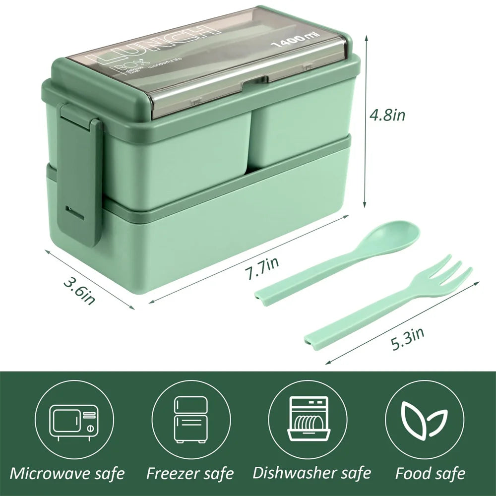 Double Layer Bento Box 1400ml