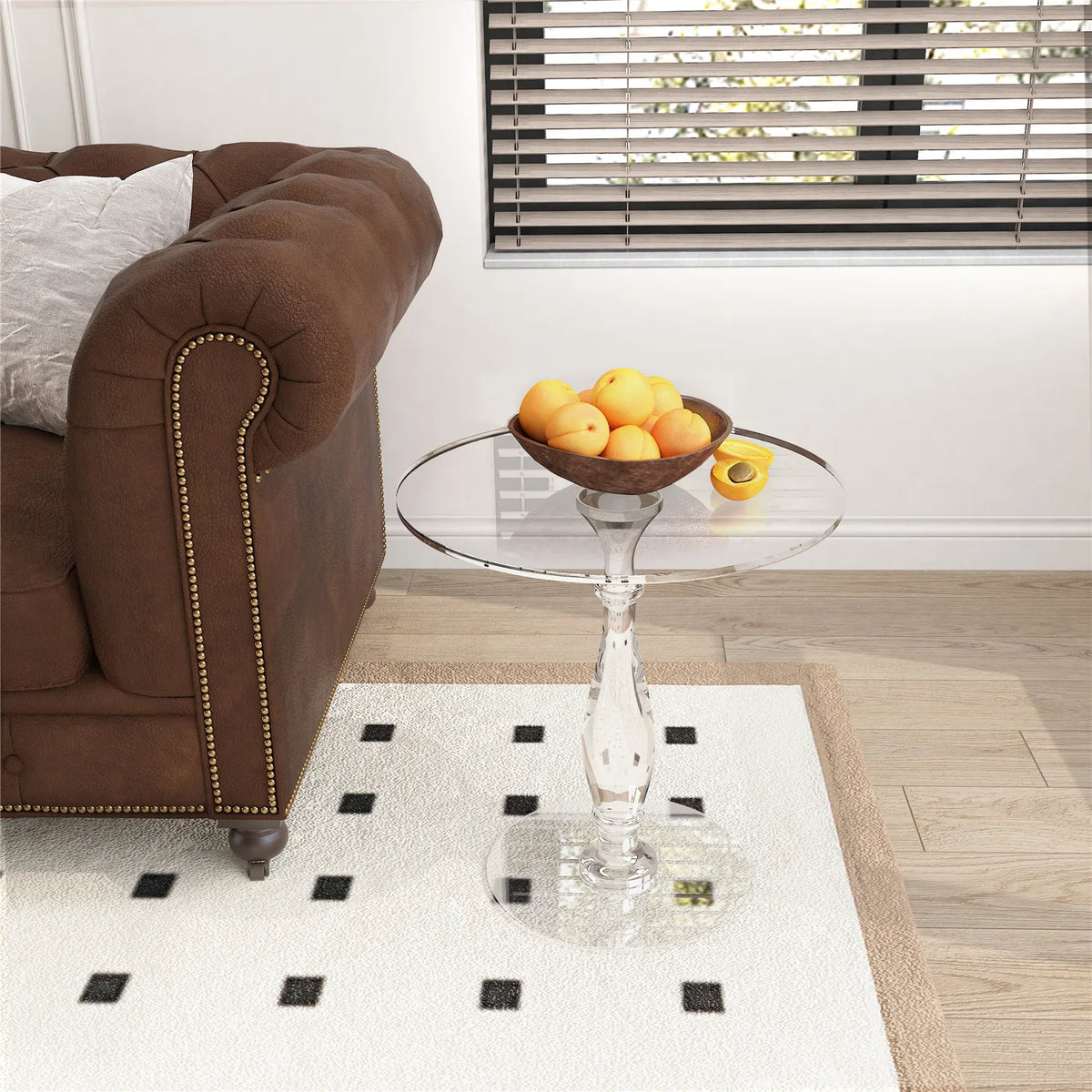 Acrylic Column Side Table – Main product image