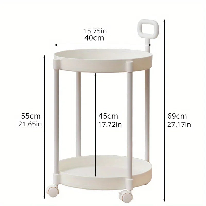Two-Tier Mobile Side Table – Product view 5