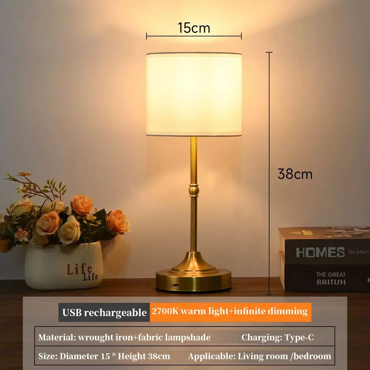 Rechargeable Touch Table Lamp – Main product image