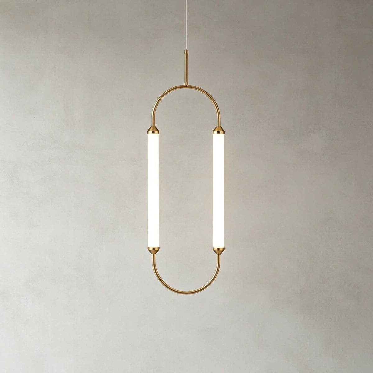 Oval Ceiling Lamp with a Metal Ring – product view