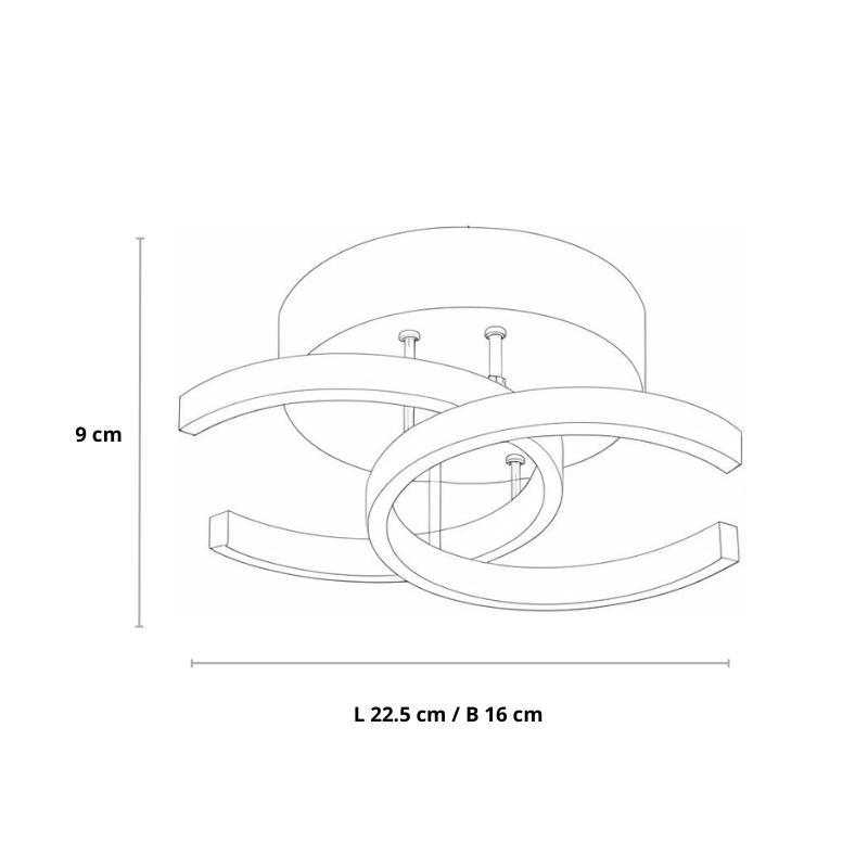 Modern LED Ceiling Light – Product view 5