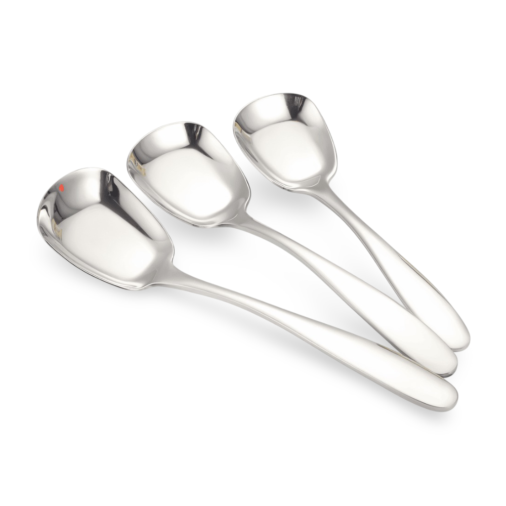 3-Piece Stainless Steel Serving Spoon Set – Product view 4