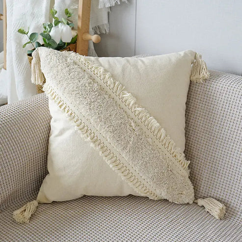 Textured Tassel Cushion – Product view 4