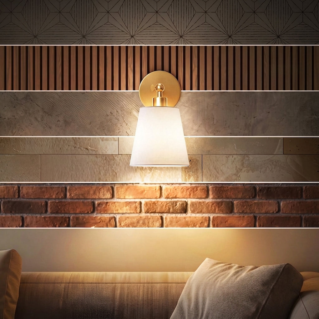 Conical Shade Mirror Wall Light – Ø 24 cm (Ø 9.45")