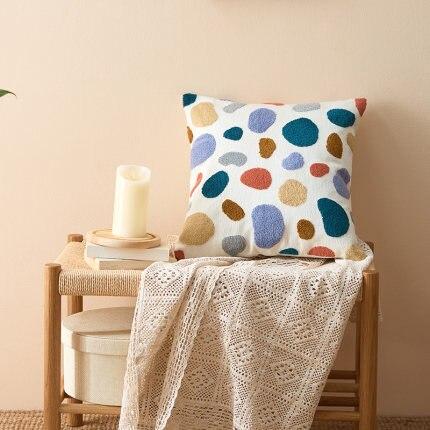 Abstract Embroidered Cushion – Product view 7