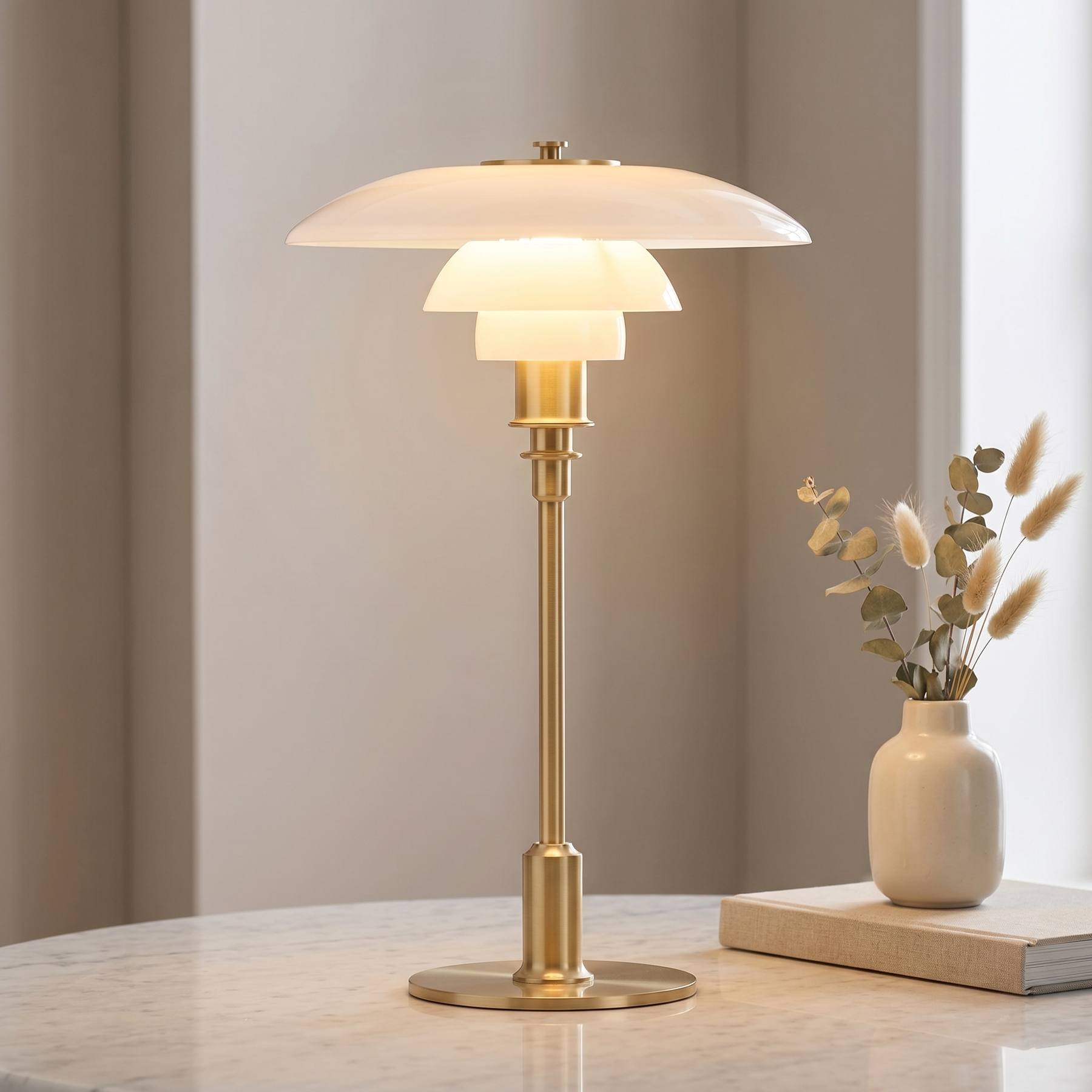 Danish Glass Table Lamp – Danish Glass Table Lamp – gallery image