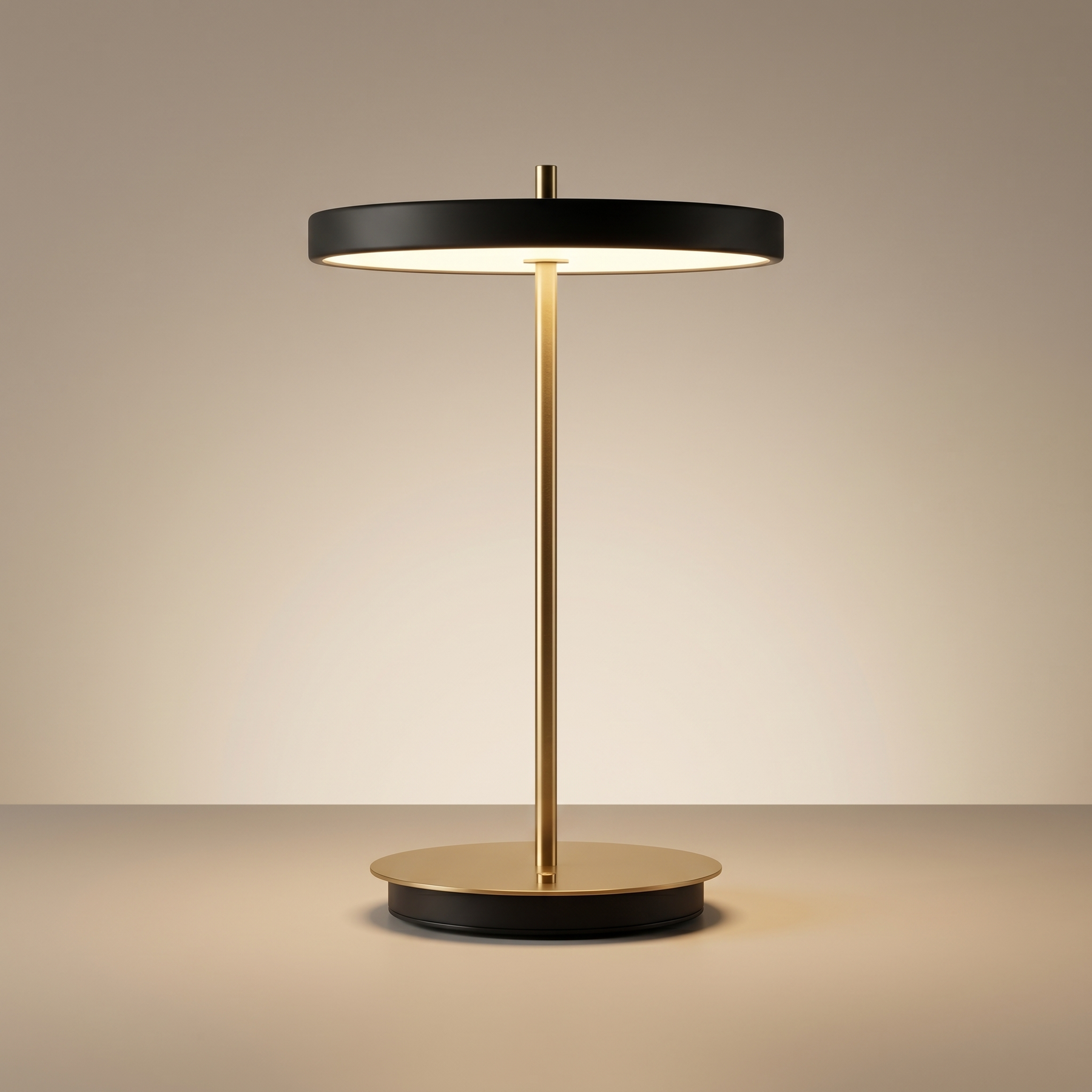 Cordless Gold & Glass Table Lamp – Cordless Gold & Glass Table Lamp – gallery image