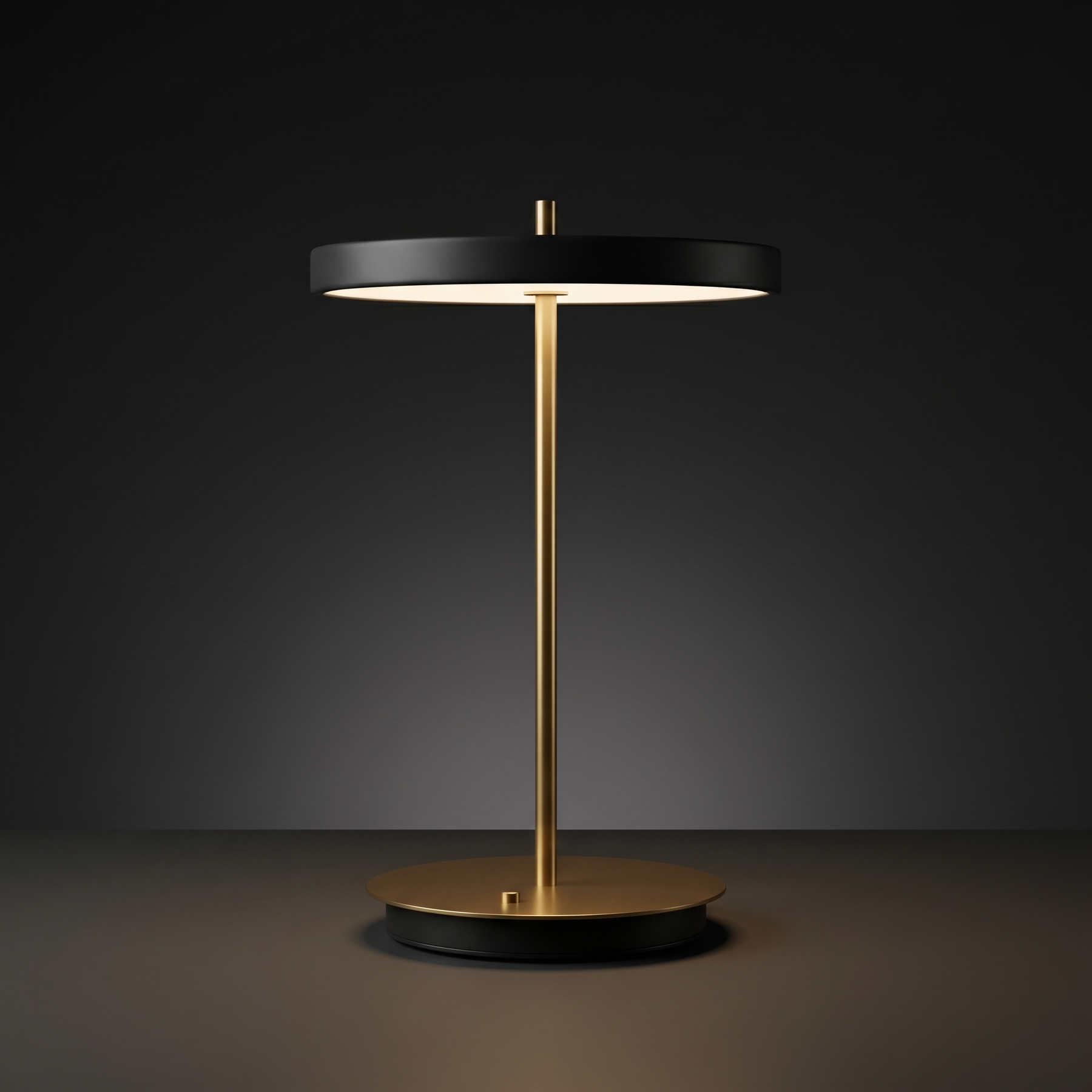 Cordless Gold & Glass Table Lamp – Cordless Gold & Glass Table Lamp – gallery image