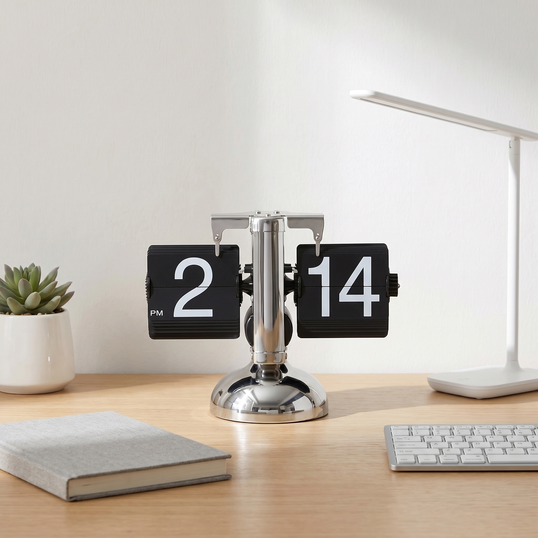 Mechanical Flip Desk Clock – Mechanical Desk Clock – Black