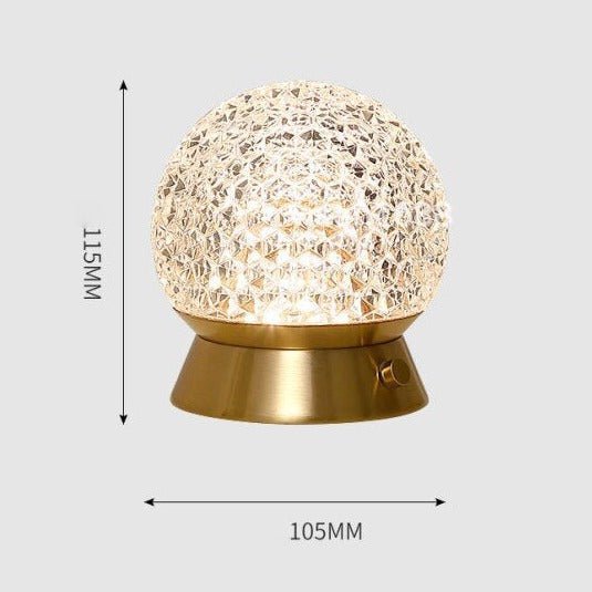 Rechargeable Globe Table Lamp