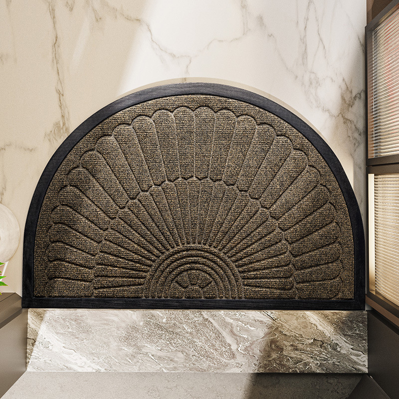 Semi-Circular Rubber Door Mat