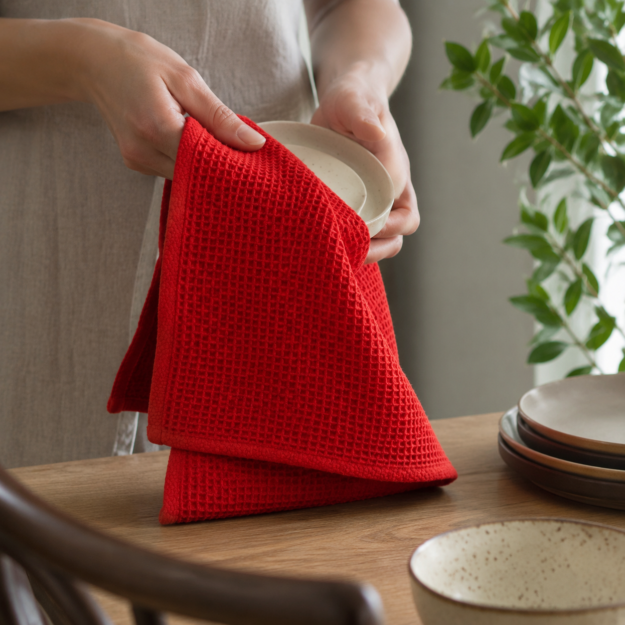Waffle Weave Towel - Styled Room Scene