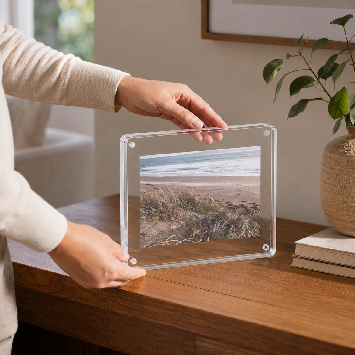 Knox Clear Magnetic Frame - Styled Room Scene
