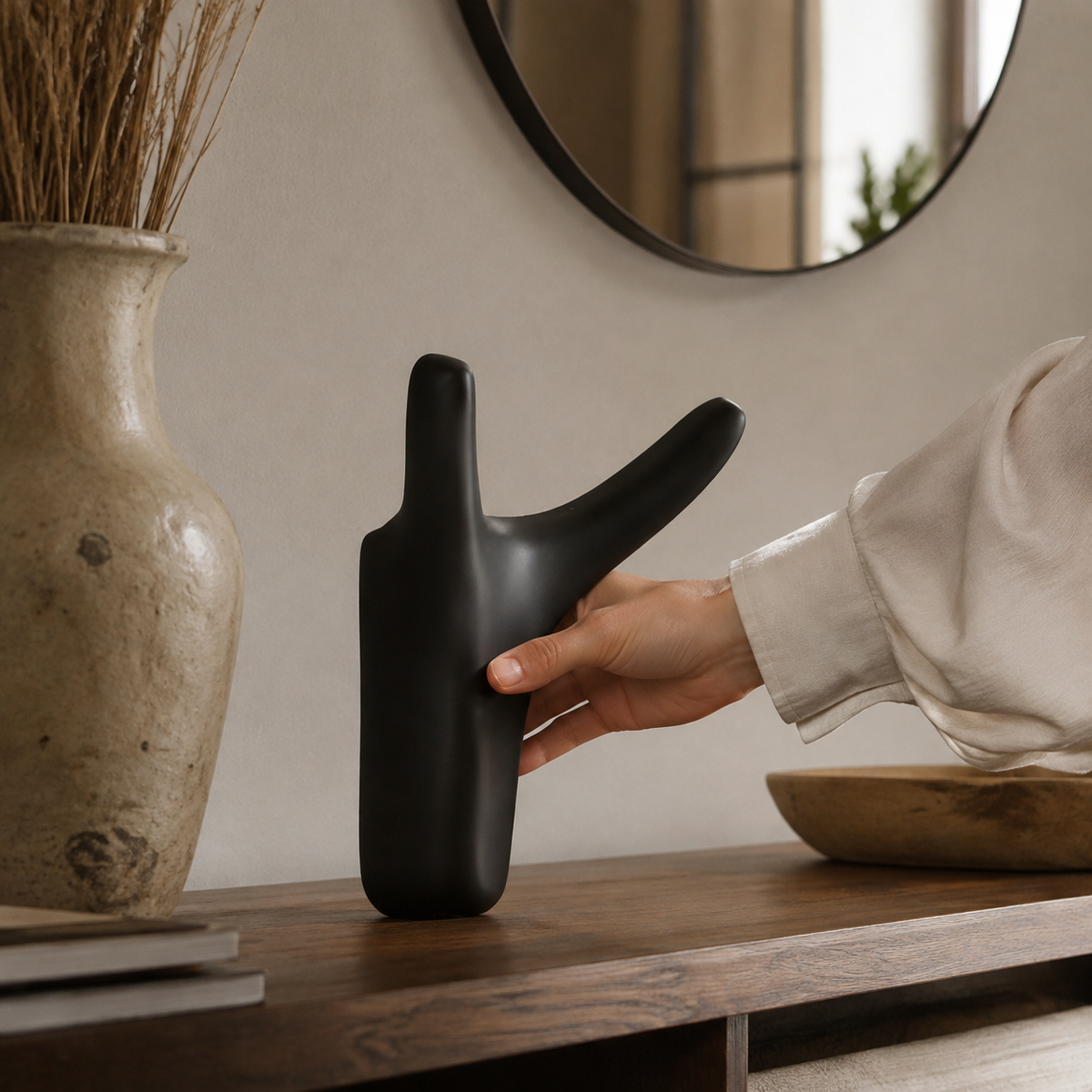 Sculptural Wall Hook - Styled Room Scene