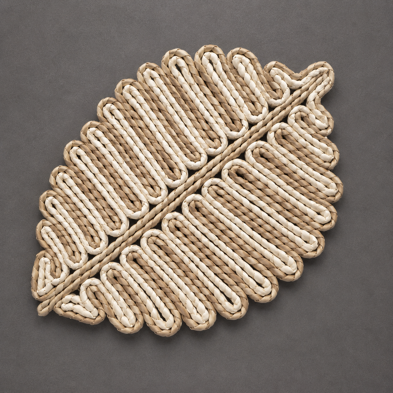 Decorative Woven Placemat - Leaf