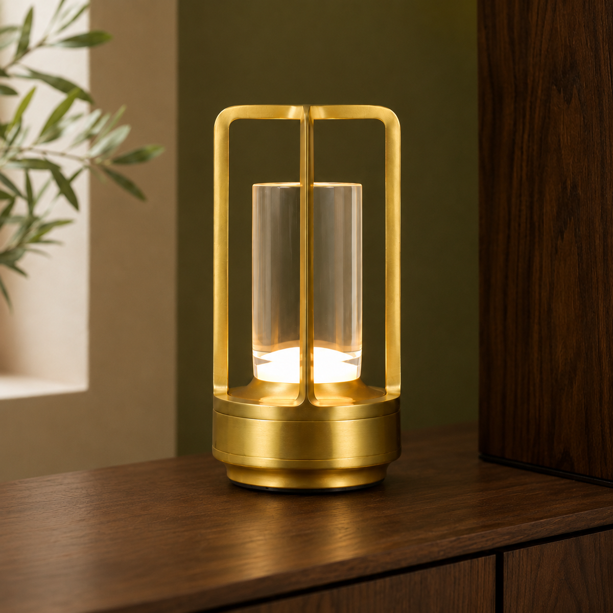 Acrylic Accent Lamp - Gold