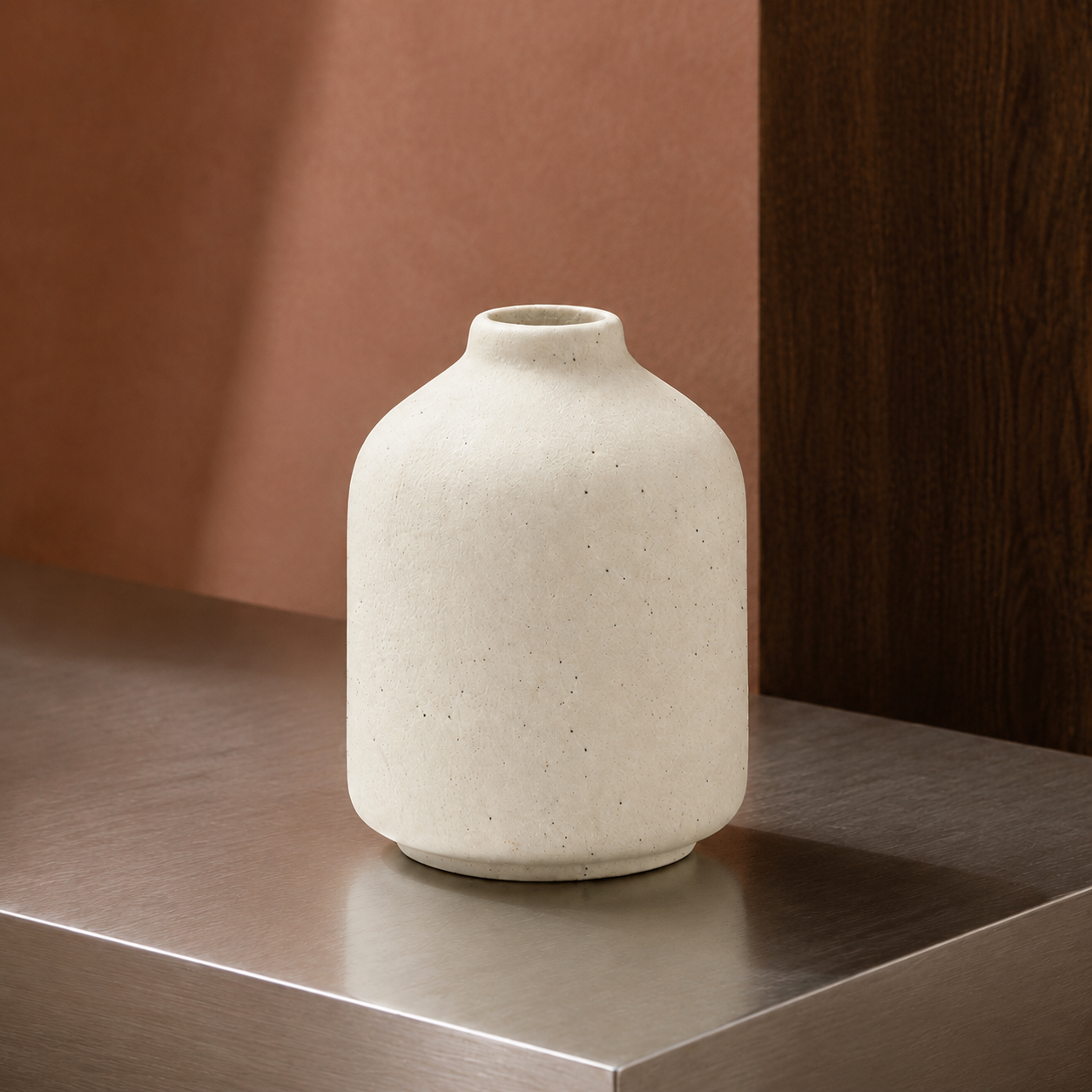Speckled Ceramic Vase - Cream Speckle