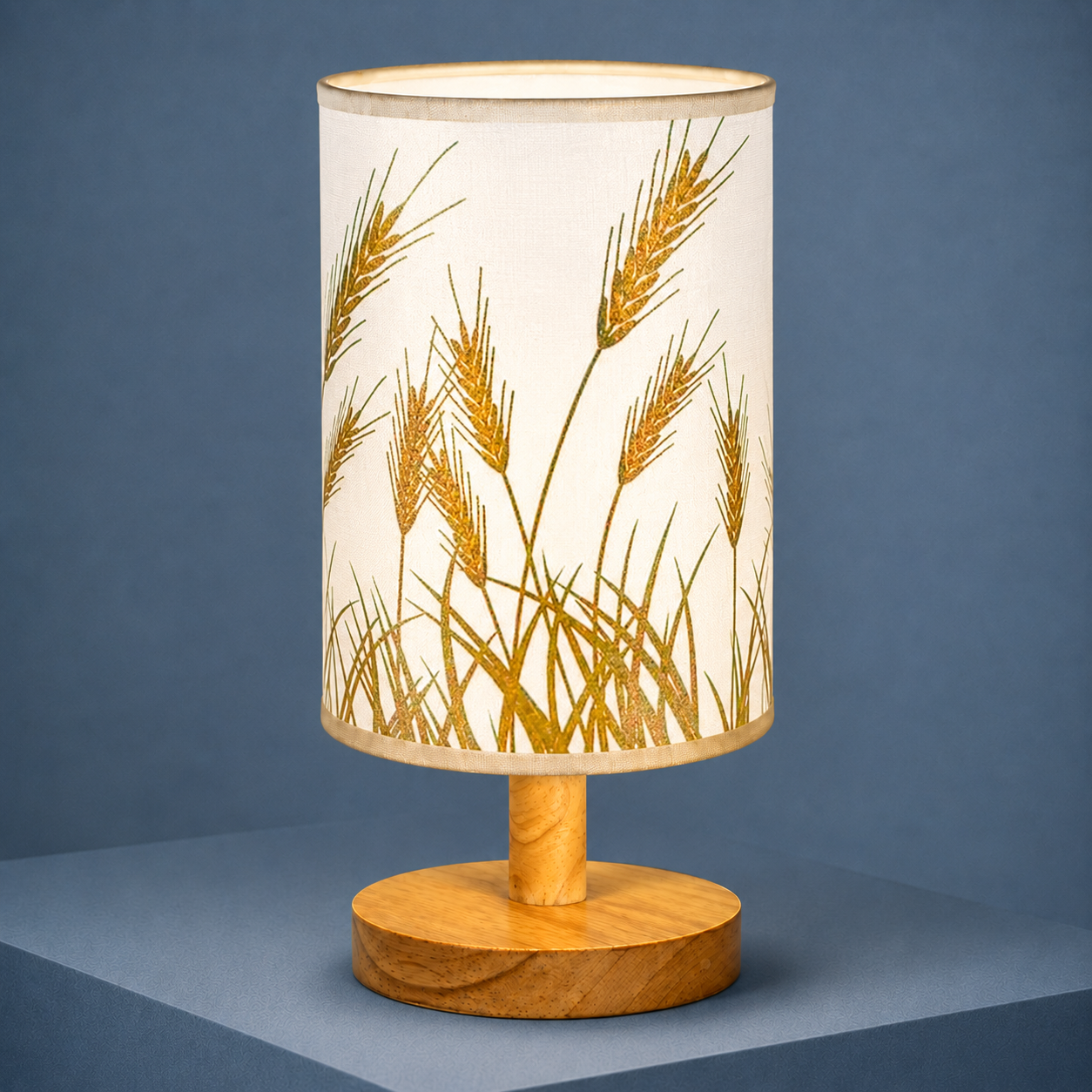 Woven Bamboo Shade Table Lamp - Wheat
