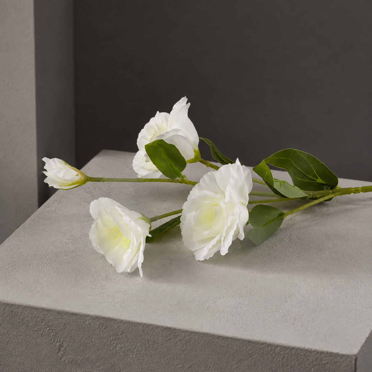 Artificial Lisianthus Flower Stem - White