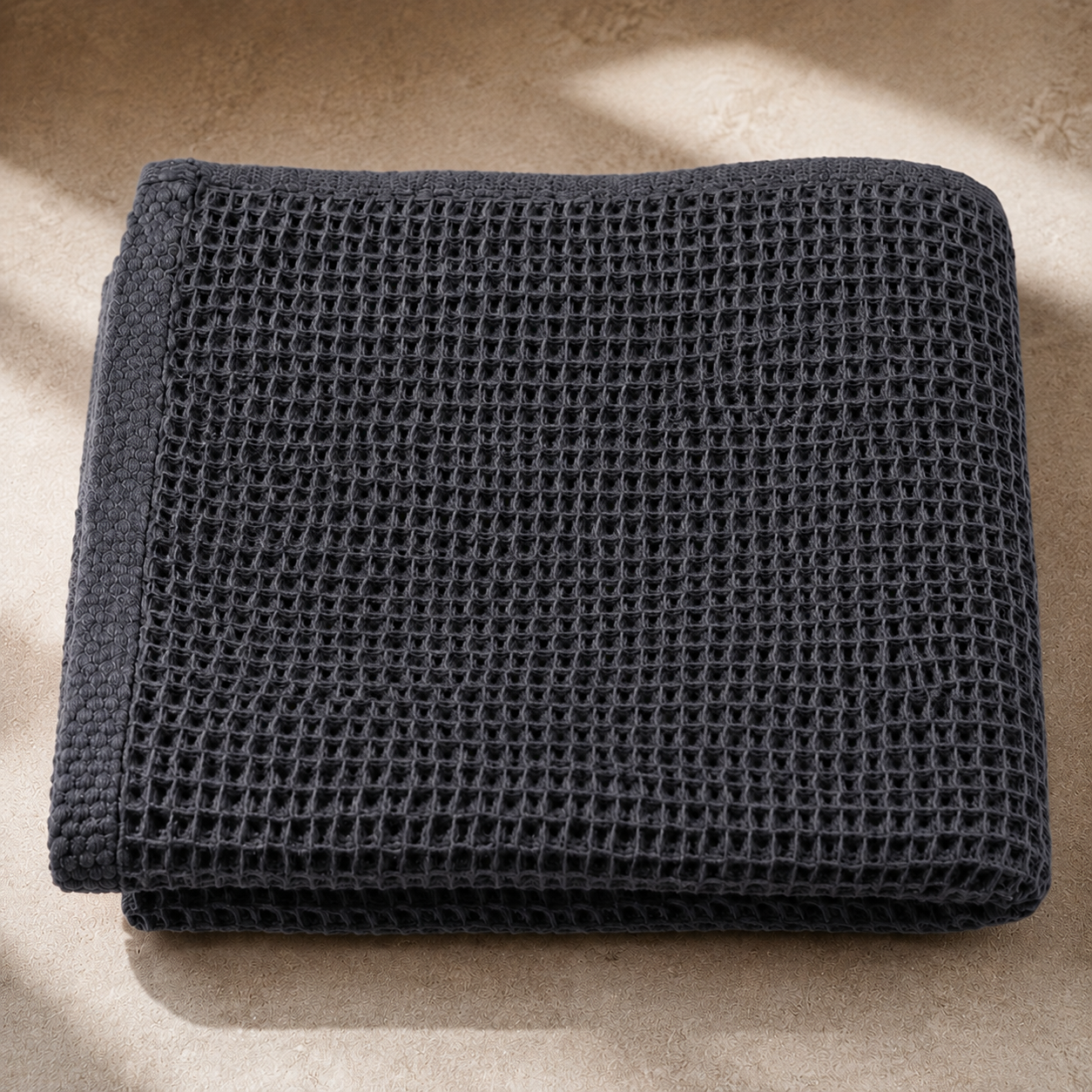 Waffle Weave Towel - Gray