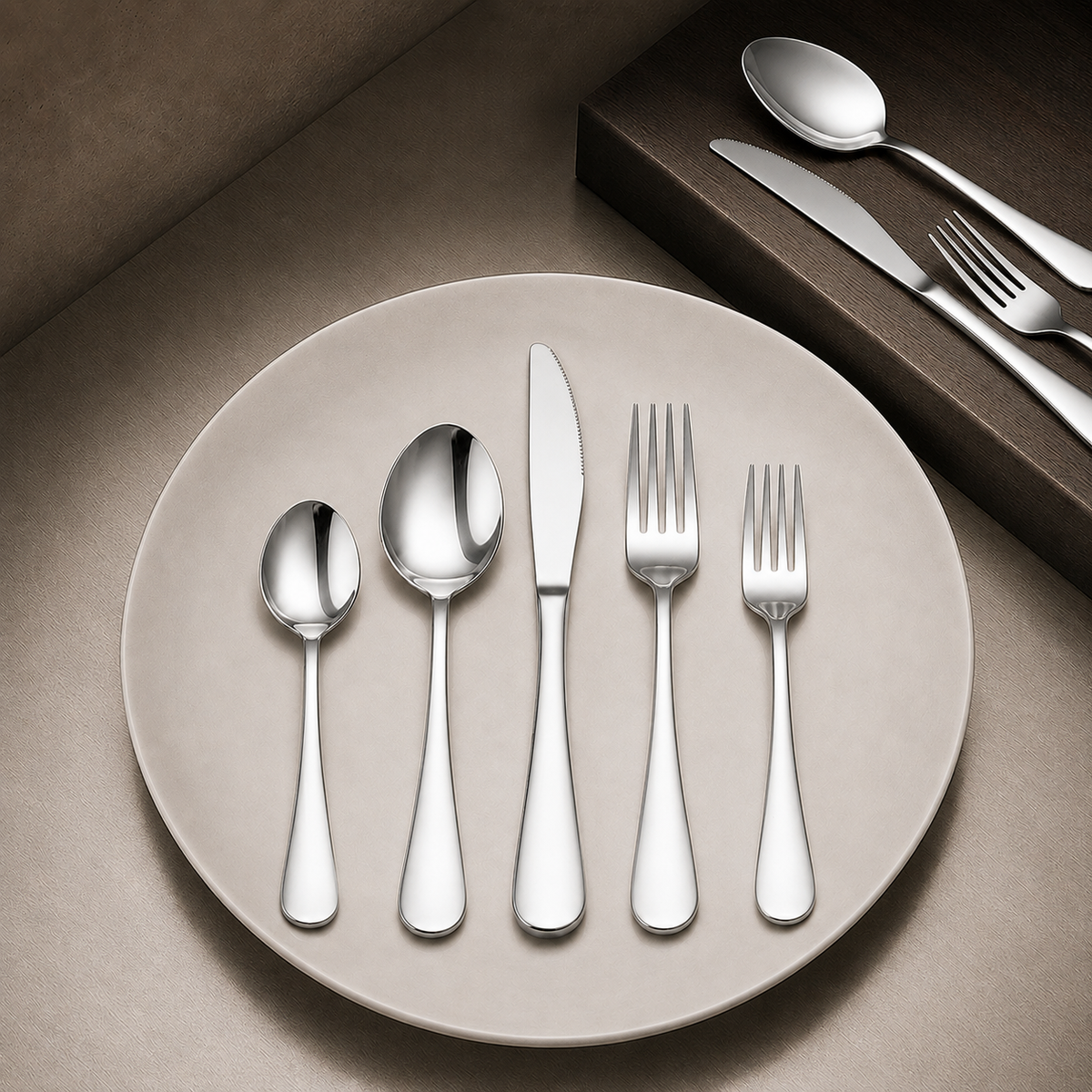 Polished Flatware Set - Silver