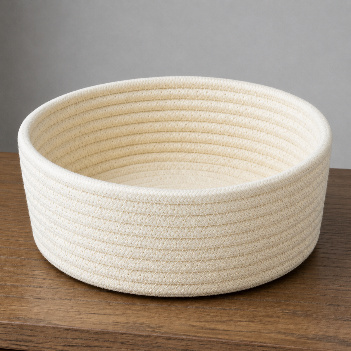 Cotton Rope Storage Basket - Cream