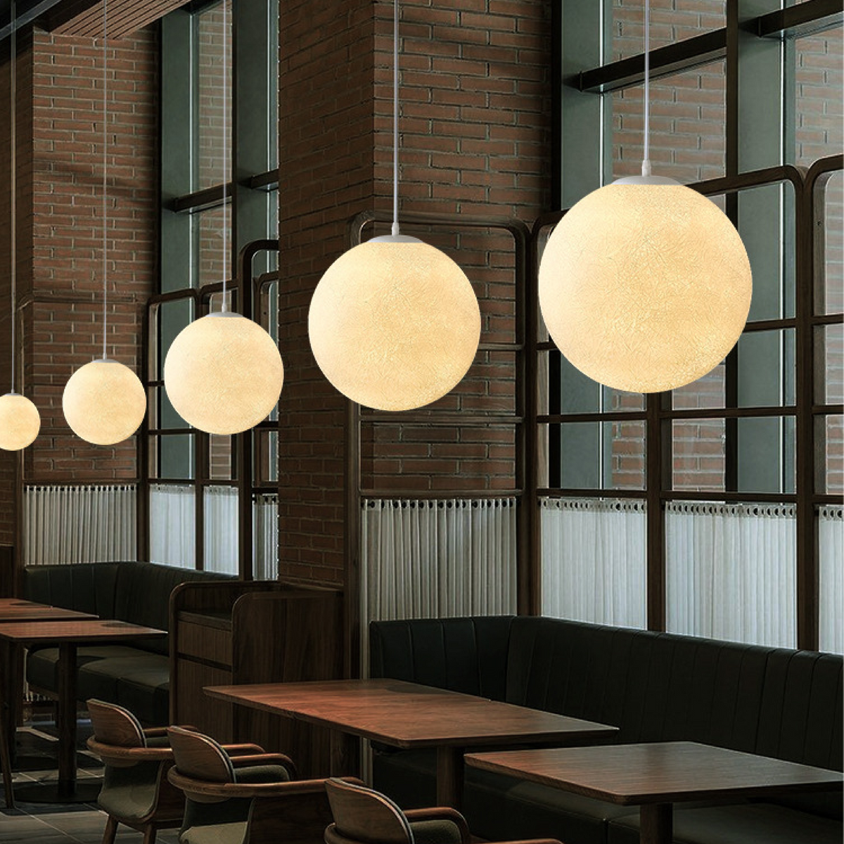 Suspended Moon Globe Lamp – product view
