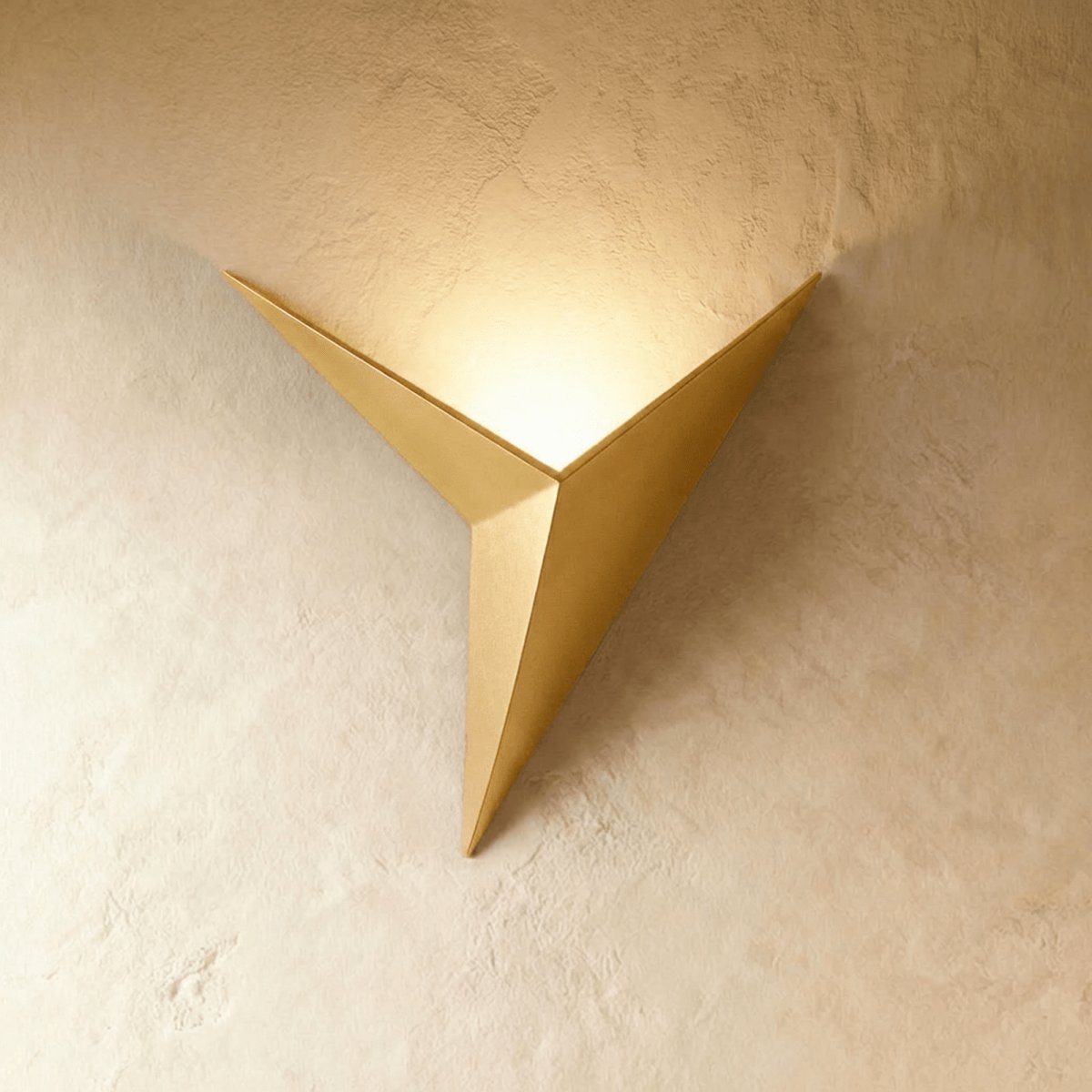 Three-Arm Metal Wall Sconce – Gold