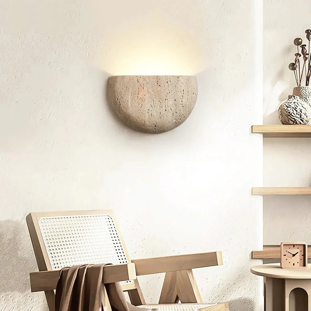 Natural Stone Wall Sconce