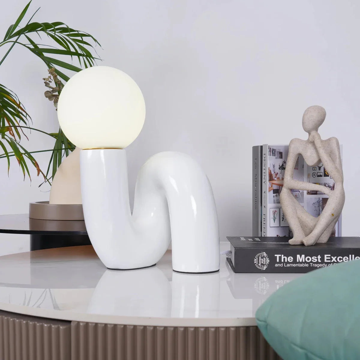 Postmodern Table Lamp - Ivory